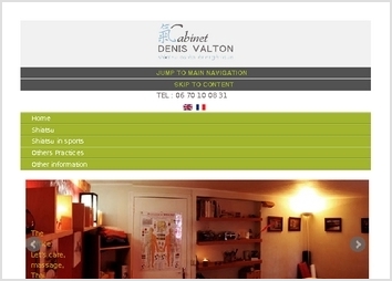 Mise en place d'un site Joomla 2.5 en responsive web design :  mobile , tablettes et PC.
Ajouts de multiples fonctionnalités :
- Multilinguisme.
- Boutons réseaux sociaux.
- Barre de recherche
- Amélioration de la navigation (menu à gauche)
- Ajouts d'icone APPLE touch, favicon
- Logo 
- Diaporama responsive
- Formulaire de chèque cadeau
- Formulaire de prise de rendez vous
