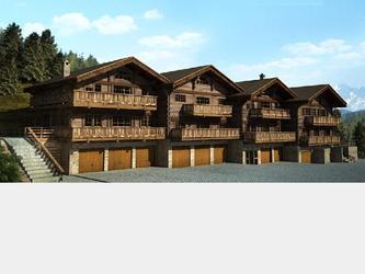 Architecture 3D pour la promotion de chalets en Suisse,  partir de plan autocad