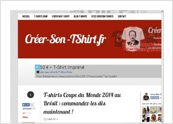 Création du site www.creer-son-tshirt.fr, site spécialisé dans le t-shirt personnalisé en ligne. Wordpress. 