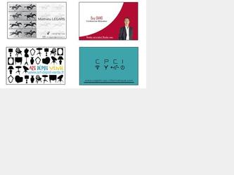 Cartes de visites r&eacute;alis&eacute; pour diff&eacute;rents clients