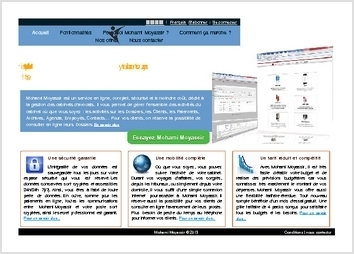 Mohami Moyassir est un service en ligne, complet, sécurisé et à moindre coût, dédié à la gestion des cabinets d'avocats. Il vous permet de gérer l?ensemble des activités du cabinet où que vous soyez : les activités sur les Dossiers, les Clients, les Paiements, Archives, Agenda, Employés, Contacts? Pour vos clients, on réserve la possibilité de consulter en ligne leurs Dossiers, pour en savoir plus : http://mohami.ma/FR/Fonctionnalites.htm
