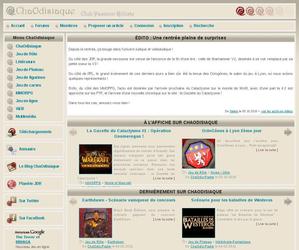 ChaOdisiaque Club Passion Rôliste est un site réalisé pour une communauté de rôlistes qui souhaitaient faire partager leur passion sur le web.

Le site est réalisé sur-mesure en PHP, SQL, Javascript, XHTML, CSS et lié à quelques librairies tels que prototype et scriptaculous.

Un forum FluxBB a été fusionné au site ainsi que le système de connexion.

Le site comprends : gestion d'articles, forum, inscription, zone de téléchargements, un annuaire, une gestion du cache, gestion des vignettes et des médias, un édito, une recherche, une gestion des profils, formulaires de contact et de participations etc...

Le tout valide W3C.