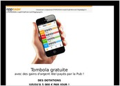 Web-application de loterie en ligne en HTML5  gratuit avec gains rels pays par la pub