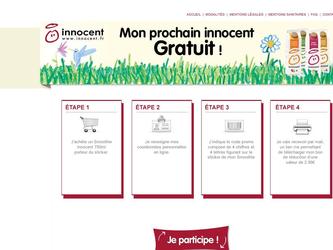 Dclinaison template offre de remboursement pour les smoothies Innocent.