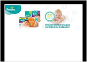 Création d'une bannière promotionnelle pampers.