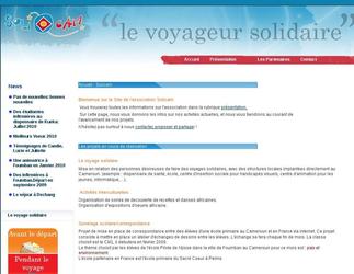 Site de l'association "solicam" développé avec le CMS JOOMLA