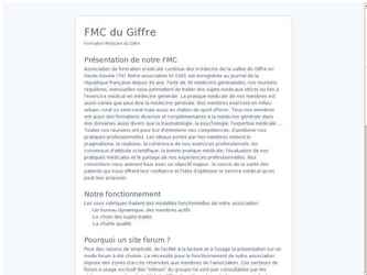 Site Web de l'association des médecins du Giffre.
Il s'agit d'un projet dont le but est d'optimiser les relations entre les médecins du secteur du Giffre afin qu'ils puissent discuter et se concerter dans un cadre sécurisé et accessible.

Le site est en fait un forum accessible uniquement par les médecins.