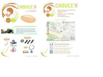 Flyer recto-verso.
Présentation des produits
Localisation de la boutique, moyen d'accès