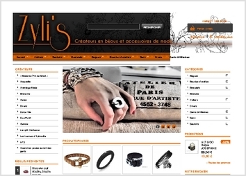 Boutique en ligne, cr&eacute;er &agrave; partir du CMS Prestashop. Cr&eacute;ation de l'interface graphique et d&eacute;veloppement du site. 