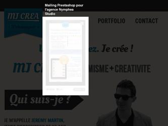 Mailing réalisé pour l'agence web Nymphea Studio ayant pour thème le CMS Prestashop 