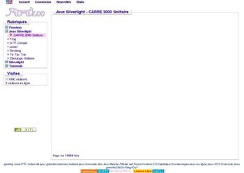 CARRE 2000 Jeux en ligne développé en silverlight