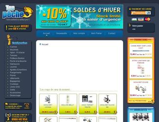 Site marchand de vente de mat&eacute;riel destin&eacute; &agrave; la p&ecirc;che loisirs.