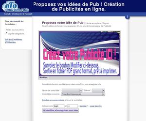 Pub sur les Autos ! Conception de documents print (grands formats) en ligne. Application web, bient�t disponible sous forme d API