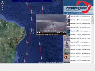 geolocalisation de voiliers de la course vendee globe