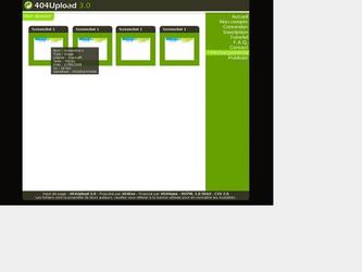 Développement d'un site d'upload. Réalisation et intégration de la charte graphique.