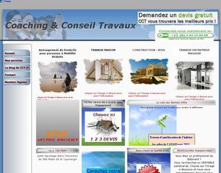 Site internet pour le groupe national CCT.fr de courtage en travaux finances.