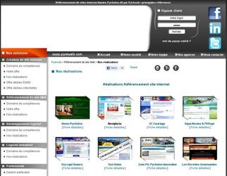 Pyréweb vous propose le référencement de votre site Internet sur les principaux outils de recherche (moteurs et annuaires) pour accroître votre visibilité sur le Web et augmenter le trafic sur votre site Internet.

Nous assurons le référencement sur Google, Yahoo! et Live, qui sont les trois moteurs de recherche les plus utilisés en France, ainsi que dautres moteurs secondaires (AOL, Orange, Voila, Alice, Free, etc.). Nous enregistrons également votre site Internet sur les annuaires les plus importants du marché.

Nous effectuons le référencement de votre site Internet, quil sagisse dun site existant ou que le référencement soit partie intégrante de votre nouveau projet Web.

Un chef de projet dédié est à votre écoute et assure le suivi et la bonne conduite de votre campagne de référence-ment.