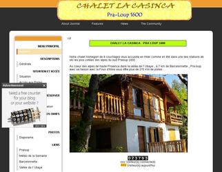 Site r&eacute;alis&eacute;e sur une base Joomla pour une location saisonni&eacute;re
