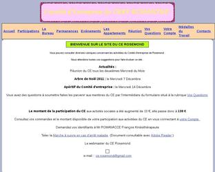 Site pour le Comité d'entreprise d'une clinique de rééducation .
avec consultation par les salariés d'un compte d'information  personnel .
réalisé en PHP sur une BD MySql