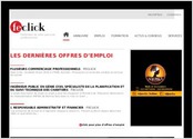 Plateforme responsive destinée aux offres d'emploi, formations et articles; Un annuaire des entreprises existe aussi sur feclick.