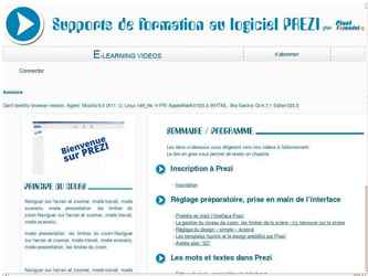 le site presente un ensemble des videos pour le logiciel Prezi on a travailler ce sit avec joomla 3.1 + fabrik extension + fancybox + flowplayer