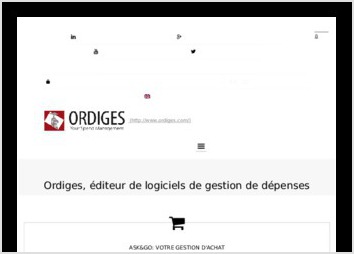 Création d'un site vitrine pour le client Ordiges à base wordpress