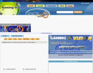 Gaming-Vision.fr est une site d actualit du jeu vido , complt par des tests crit et en vido.