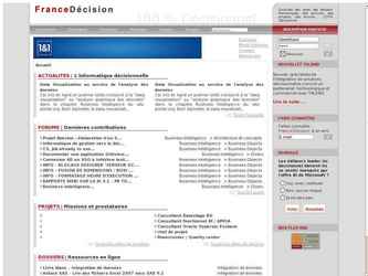 Portail d�actualit&eacute;s sur le business intelligence