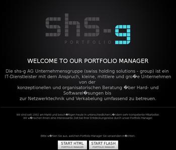 Our company's portfolio website.