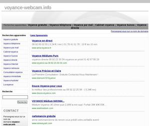 Site de voyance trs complet cls en main. Avec un systme de rendez-vous, voyance par webcam avec son. Interface pouvant grer tous les voyants. Trs complet, je vous invite  le visiter. 