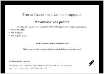 la mise en place d?un plan de communication digitale 
la conception de supports et visuels publicitaires 
le déploiement de ce plan de communication
l?assistance - conseil en communication et en stratégie marketing digital 
la conception et le déploiement de campagnes  promotionnelles
la mise en place d?un formulaire de souscription en ligne au produit 

