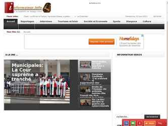 Site d'information fait avec joomla 