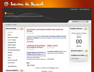 Site cr en Joomla pour une association ayant particip au 4L Trophy en 2009