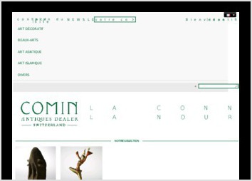 Site d'ecommerce pour la vente d'antiquit&eacute;s rares pour une client&egrave;le fortun&eacute;e.
