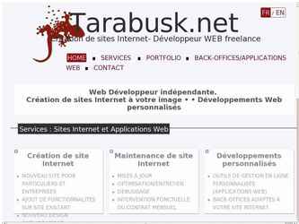 Site Internet bilingue  développement 100% "maison" afin de présentater mon travail.