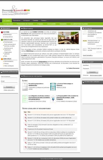 Site de présentation du cabinet juridique Bassamat et associés, plus grand cabinet juridique au Maroc.