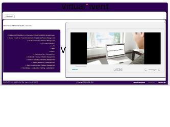 Site offrant des services d'organisation d'évènements virtuels, développé sous flash builder.