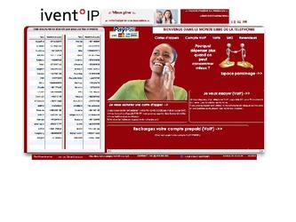 Site de IVENTIP pour des services de téléphonies, développé sour Flex builder / PHP / MySQL.