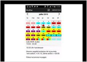 Android application, Elle permet d'avoir une meilleure gestion de son planning avec des options bien plus poussés. 