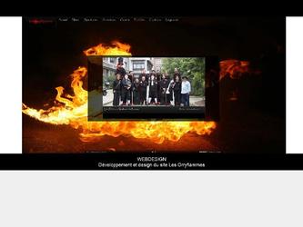 Dveloppement et graphisme du site Les Orryflammes.