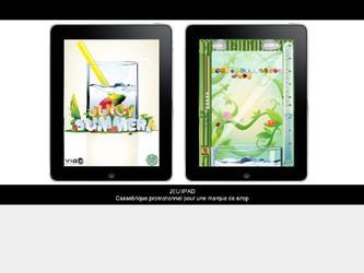 Cassebrique promotionnel pour une marque de sirop. Application exploitable sur l App-store.