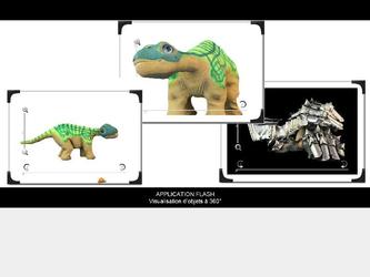 Application Flash de visualisation d objets  360.