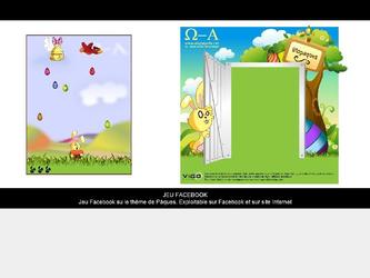 Jeux facebook sur le thme de Pques. Exploitable sur facebook ou sur site.