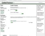 Site d information sur les codes postaux ralis en PHP avec une base de donnes MySQL.