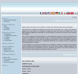 Ralisation, intgration HTML et dveloppement via le CMS SPIP du site de l cole  Tours Langues  (en 10 langues).Installation et infogrance d un serveur Linux pour la gestion du rseau local et du partage de fichiers, d imprimantes,  et de la connexion ADSL pour les postes du scretariat, des professeurs, et de la salle informatique de l cole (12 postes sous Windows XP).Installation et infogrance du serveur ddi destin aux sites web (public, groupware, webmail)  et  la gestion des mails.
