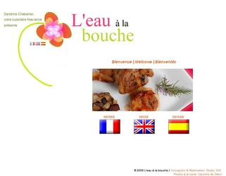 Conception et r&eacute;alisation du site internet pour un cuisinier traiteur &agrave; domicile.