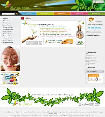 Boutique en Ligne de produits Ayurvédiques, cosmétiques naturels, encens et compléments alimentaire.

Boutique basée sur OS-Commerce avec nombreuses modifications sur mesure.
Intégration paiement en ligne ATOS World Online Scellius